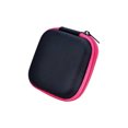 thumbnail image 1 of Square Mini Universal Zipper Earphone Cable Data Cord Storage Bag Case Pouch-Pink, 1 of 5