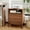Walnut, variant on Huisuilinss Fluted Nightstand,Modern Fluted Bedside Table With USB Ports And Outlets,Wood Night Stand With 2 Drawers And Open Shelf,Mid Century End Table With Wood Feet For Living Room Bedroom Office