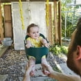 thumbnail image 2 of Small High Back Toddler Bucket Swing Seat with Coated Chains, Heavy Duty Kids Swing Seat Fully Assembled, Green, Small, 2 of 6