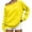 Yellow, variant on Women's Casual Off Shoulder Sweatshirt Long Sleeve Waffle Knit Loose Pullover Top with Pockets Solid Color Fashion Hoodie Cozy Oversized Sweater