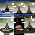 thumbnail image 4 of TRUMIRI Backflow Incense Cones - Combo Pack of 20 Incense Cones Waterfall - 10 Nag Champa + 10 Oud - Incense Backflow Cones - Waterfall Incense Cones - Incense Waterfall Cones, 4 of 9