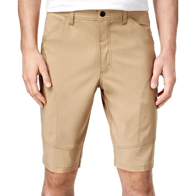 Hawke & Co. Shorts Cargo Décontractés à devant Plat pour Hommes, Marron, 32
