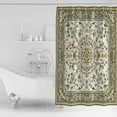 thumbnail image 4 of Extra Long Shower Curtain 72x96 Inch, Sage Green Shower Curtain Waterproof Bathroom Decor Southwest Tribal Antique Boho-Chic Heritage Fabric Bath Curtain Set Accessories with Hooks, 4 of 6