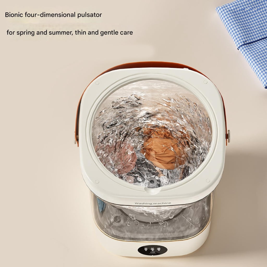 12L Washing Machine Travel Portable Socks Underwear Panties Clothe Washer Machine with Rotation Dryer Apartments