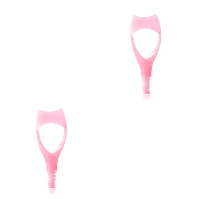 Vogacara Women 3 in 1 Mascara Natural Guard Lash Guide Beauty Portable Curler Eye Eyelashes Makeup Supplies Accessory Applicator 2piezas