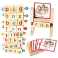 thumbnail image 1 of Juego educativo Montessori de bloques de lectura y tarjetas didácticas, 1 of 9