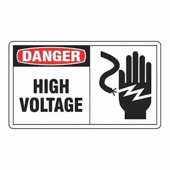 Accuform Safety Label,3 1/2 inx5 in,Vinyl,PK5 LELC055VSP