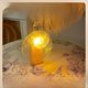thumbnail image 4 of Lámpara de ambiente con luz y sombra ondulada con patrón de agua giratorio, lámpara de puesta de sol romántica, lámpara de mesa de madera, lámpara de proyección, 4 of 5