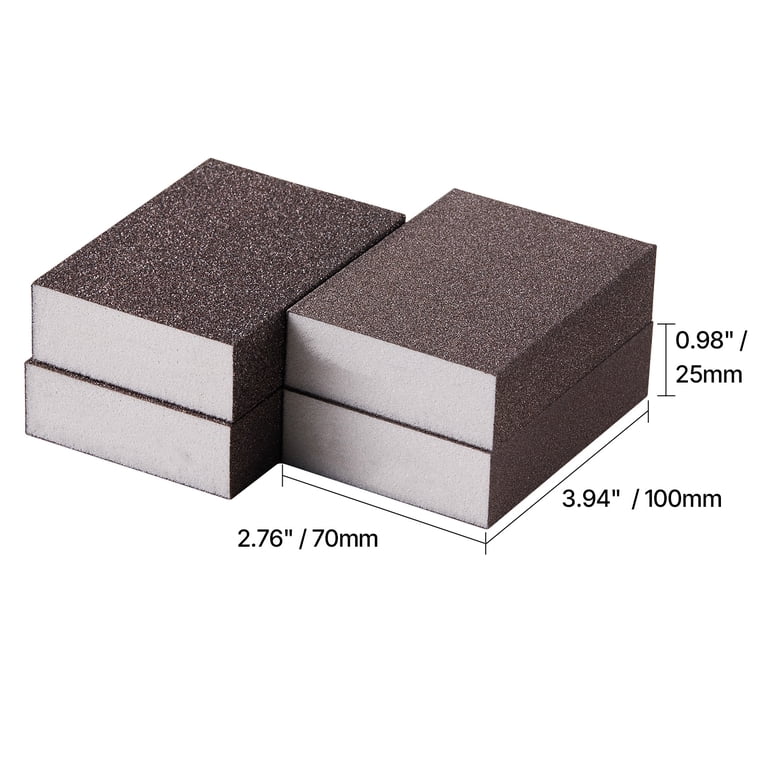 4-Piece Assorted Grit Sanding Sponge Set photo 8