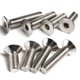 thumbnail image 5 of Varios Torllos de Rosca de Cabeza Plana de M2 / M3 M5 / M6 Allen Socket , Plata M3 * 15 Soledad Tornillos Allen, 5 of 7