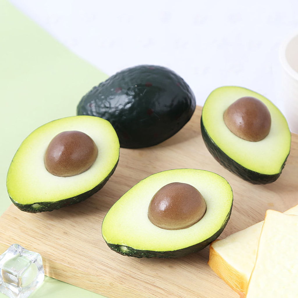Artificial Fruits Foam Articifial Avocado Lifelike Fruit Model Toy Props for Teaching Photography Props Home Decoration Cut Avocado Style