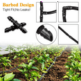 thumbnail image 6 of 210 Pack Drip Irrigation Universal 1/4 Inch Barbed Coupling Fitting, Barbed Connectors for 1/4 Inch Drip Tubing, 6 of 6