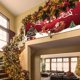 thumbnail image 4 of Bandera de papel tapiz navideño, bandera decorativa para jardín y patio, bandera navideña de vacaciones, decoración de casa al aire libre (roja), 4 of 5