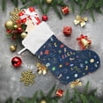 thumbnail image 6 of Coolnut Christmas Stocking Personalized Space Planet Large Candy Stocking Hanging Gift Xmas Stockings Decoration 1 PC for Family Holiday Party Ornaments Decor Fireplace, 6 of 7