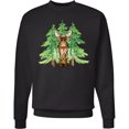 thumbnail image 2 of Inktastic Alaska Moose and Trees Adult Sweatshirt, 2 of 4