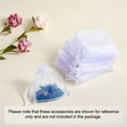 thumbnail image 2 of Cateissary 100Pcs Drawstring Bag Present Pouches Festival Holder Xmas Decoration Display Mesh Container Party Jewelry Birthday Almacenamiento y organización del hogar Cateissary HA039084-00, 2 of 6