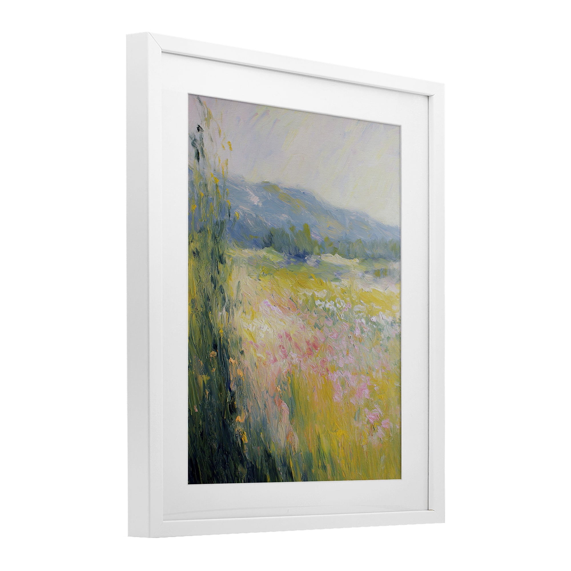 Stupell Industries Breeze Through The Blooms White Framed Print Under Glass, design by Svetlana Aleynikova
