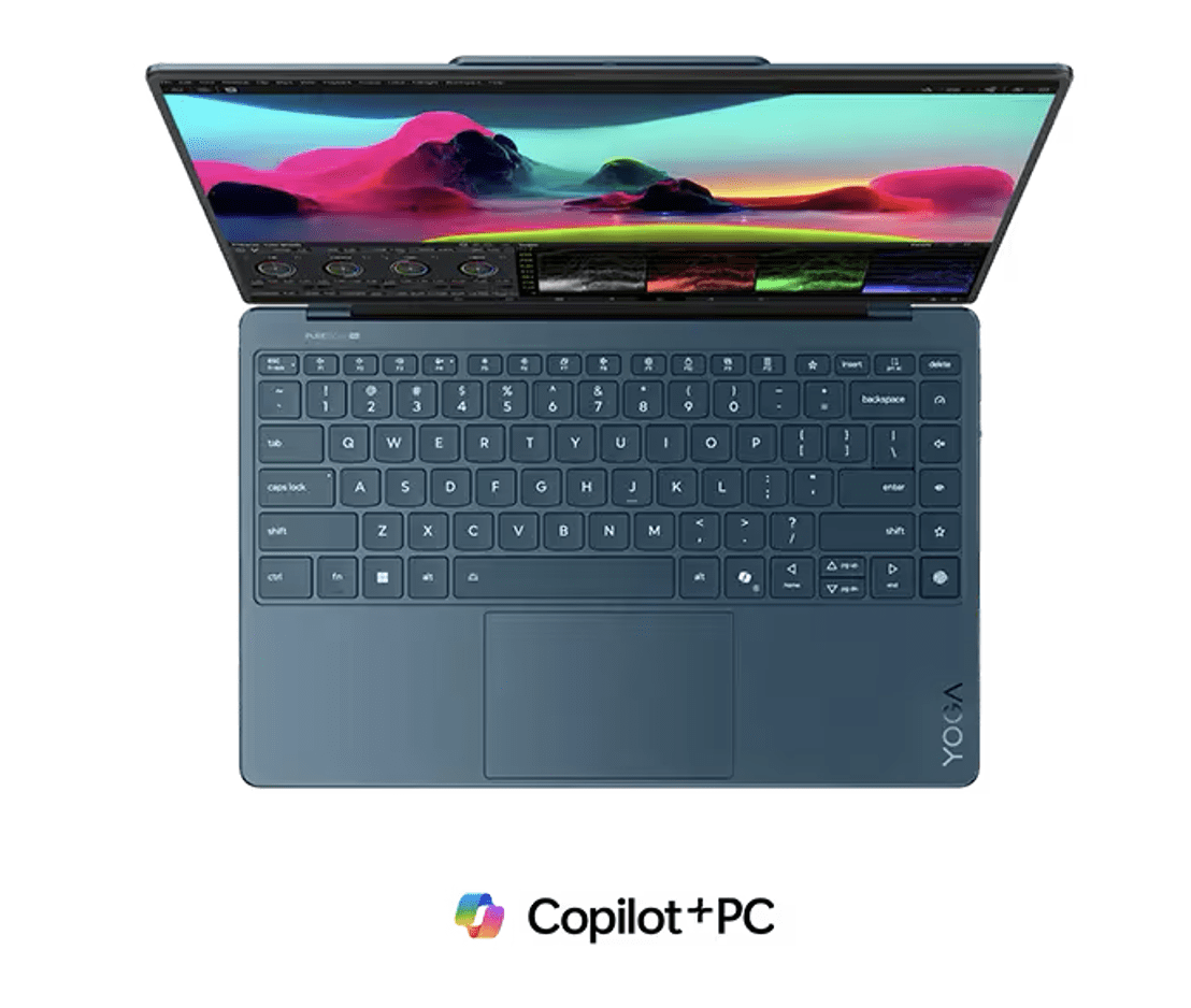 Lenovo Yoga AI Powered Laptop 14.0in Touchscreen OLED 4K Display (Intel Ultra 7-258V, 32GB LPDDR5X, 2TB M.2 PCIe SSD, Intel Arc 140V, Backlit KB, Fingerprint, 2 Thunderbolt 4, WiFi 7, Win 11 Home)