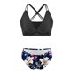 thumbnail image 5 of Traje de baño de verano para mujer, con estampado de moda, con cojín en el pecho y sin soporte de acero, sin espalda, con tirantes, de nailon., 5 of 6