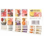 Angle View: Botanical Art U5 Books of 20 USPS Forever First Class Postage Stamps Beautiful Flower Bloom (100 Stamps)
