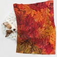 thumbnail image 6 of Pofeuu Autumn Leaf Print Puppy Blanket,Dog Blankets,Pet Blanket Cozy Cat Blankets for Indoor Cats, Fuzzy Pet Blanket for Kitten Doggy Dog Blankets-Large, 6 of 8