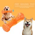 thumbnail image 2 of Goma para mascotas perro masticar dientes chirriantes limpio molar palo cepillo de dientes (naranja M) Likrtyny Para estrenar, 2 of 8