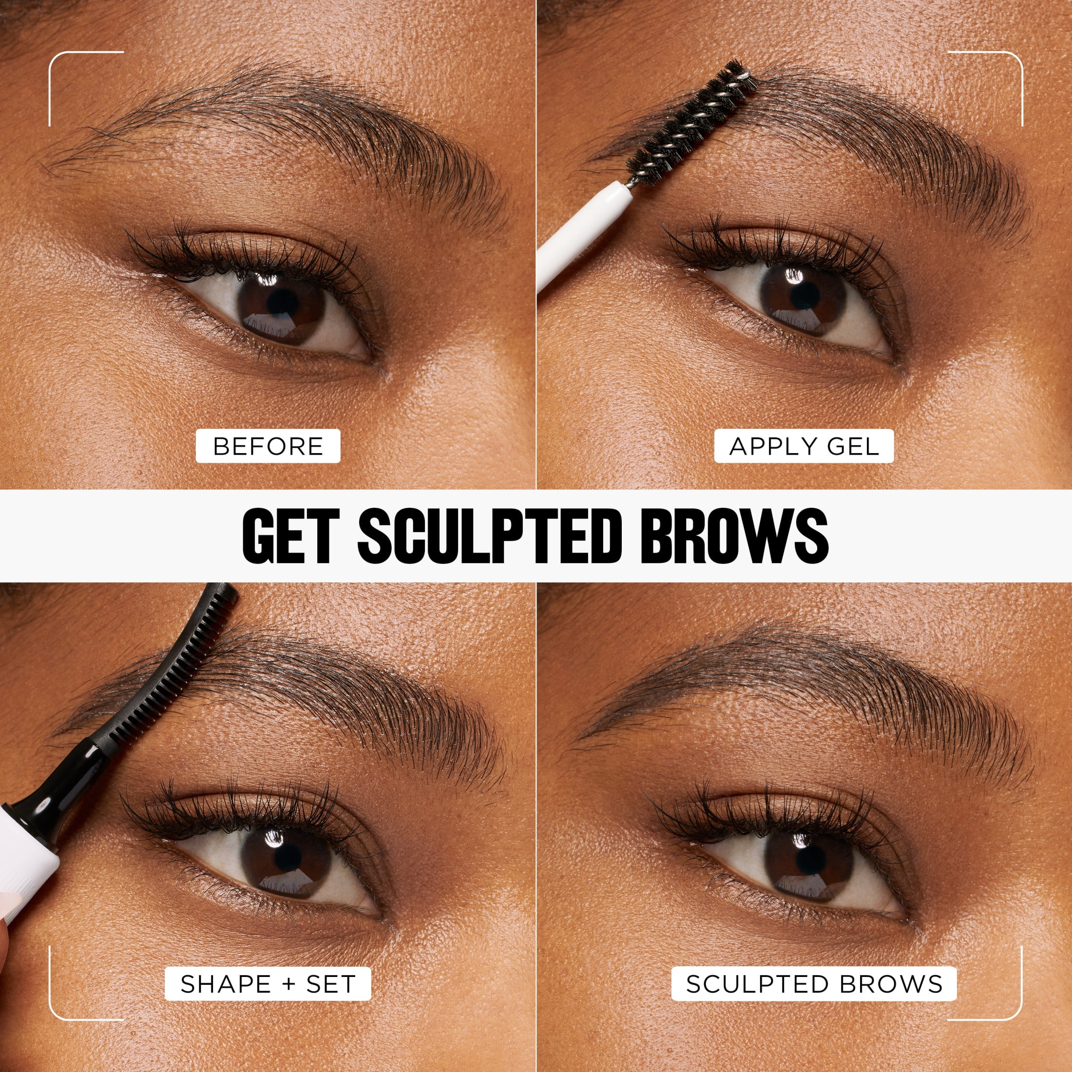 Revlon PhotoReady Lifting Brow Gel, Tinted Eyebrow Lamination, 803 Warm Medium Brown, 0.23 fl oz