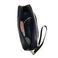thumbnail image 2 of Leather Portable Travel Small Makeup Bag, Multifunctional Storage Bag, Bohemian Simple Round Pencil Case, 2 of 4