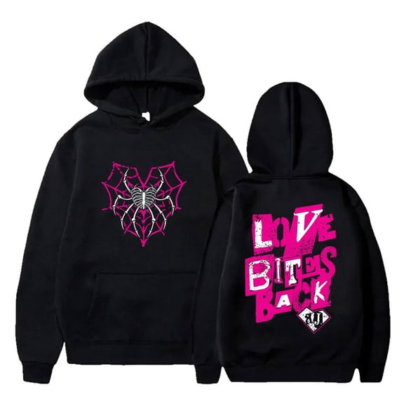 AJ Lee Merch Love Bites Logo Fashion Hoodies Streetwear Unisex Long Sleeve Hooded Sweatshirts