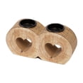thumbnail image 1 of Candelabro de madera con forma de corazón para velas de té, adorno de escritorio para fiestas, bodas, aniversarios y mesas de comedor, 1 of 9