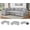 Gray, variant on Oversized U-Shaped Sectional Sleeper Sofa with Pull Out Bed, Dual Storage Chaise, 6 Seats, 3 Pillows, Fuzzy Plush,122 Inch,Gray