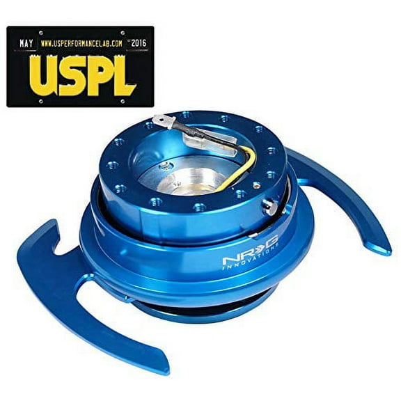 Nrg Srk 700Bl Gen 4.0 Steering Wheel Quick Release Blue   U.S. Performance Lab