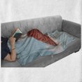 thumbnail image 6 of Chihuahua Soft Flannel Fleece Throw Blanket, Studio Portrait of Puppy with Clothes, Cozy Plush for Indoor and Outdoor Use, 60" x 80", Baby Blue Dark Salmon, by Ambesonne, 6 of 6
