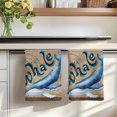 thumbnail image 7 of Vintage Whale Kitchen Towels Set of 3, Brown Nautical Anchor Bubbles Coastal Absorbent Dish Towels for Kitchen, Microfiber Hand Towel, Quick Drying Tea Towel for Cleaning Decorative Dishcloths, 7 of 7