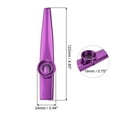 thumbnail image 2 of Uxcell Kazoo Musical Instrument Aluminum Alloy Purple with Beautiful Gift Cylindrical Box, 2 of 7