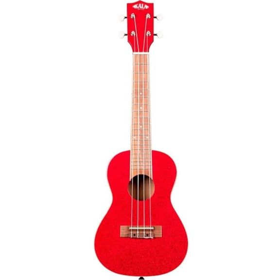 Kala Sparkle Concert Uke - Ritzy Red
