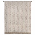 thumbnail image 2 of Beige Pink Floral Sheer Curtains 84 Inches Long, Spring Flowers Light Filering Curtains, Breathable Simi Curtain Privacy Drapes for Living Room Bedroom Lightweight Window Treatment, 2 of 9