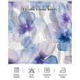 thumbnail image 7 of Purple Blue Bed Skirt Queen Size 18" Drop Pansy Flowers Abstract Watercolor Ombre Petals Ruffled Wrap Around Bed Skirts Adjustable Elastic Bedskirt Dust Ruffle for Queen Size Bed, 7 of 7
