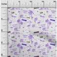 thumbnail image 2 of oneOone Velvet Medium Purple Fabric Beach Hawai Quilting Supplies Print Sewing Fabric By The Yard 58 Inch Wide, 2 of 4