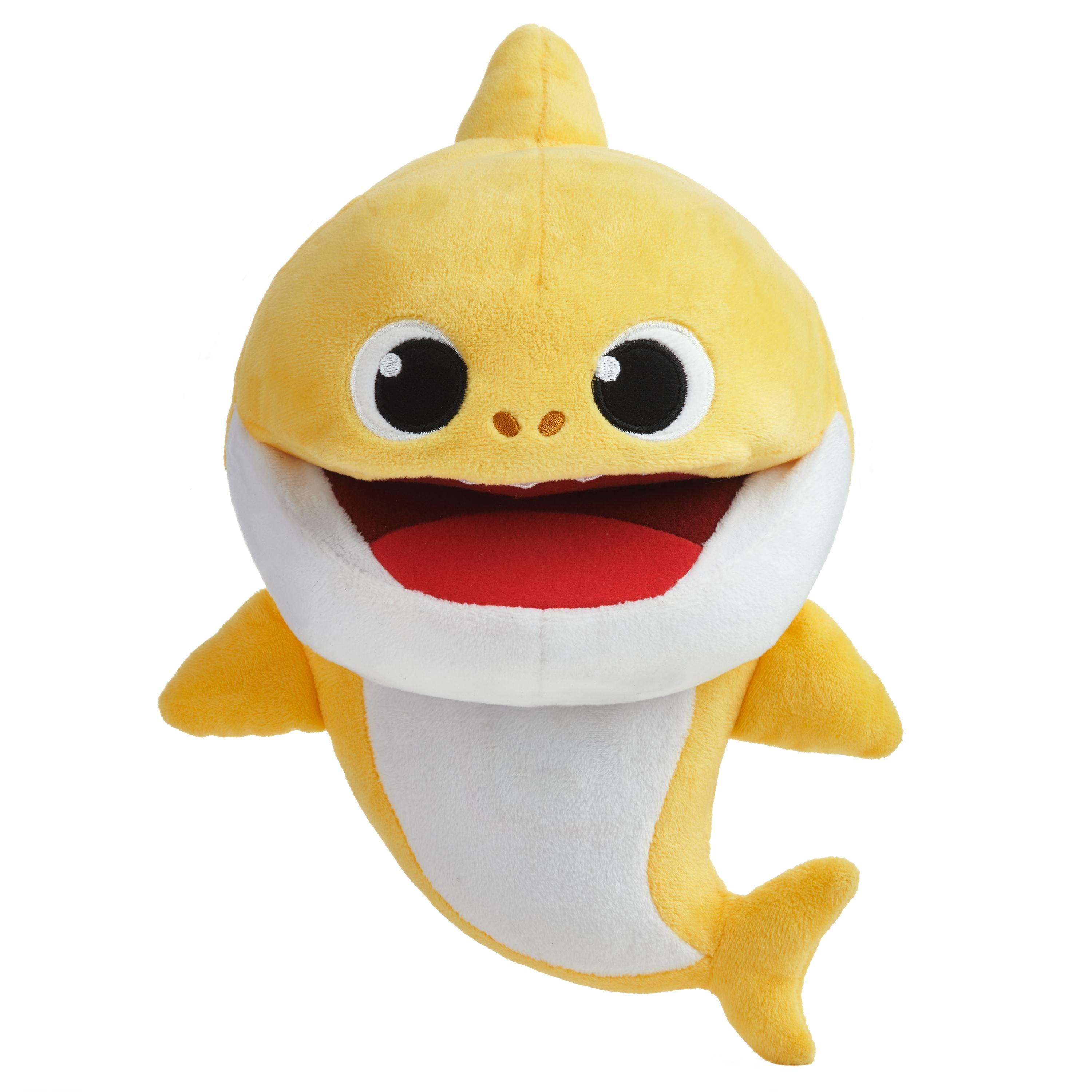  WowWee Pinkfong Baby Shark Offical 12 Fin Friend Plush with  Sound - Baby Shark, Yellow : Toys & Games