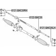 thumbnail image 2 of Febest STEERING TIE ROD END RIGHT # 0121-QNC20RH OEM 45046-B9210, 2 of 2
