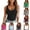 Black, variant on Women's Summer Tank Top Sleeveless V-Neck Vest Slim Fit Racer Back Cami Shirts for Going Out Top Soft Solid Tee Sports Yoga Stretch Camisole