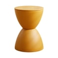 thumbnail image 4 of Reposapiés redondo, taburete, muebles nórdicos, creativos, de moda, para cambiar zapatos. Amarillo, 4 of 9
