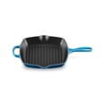 thumbnail image 1 of Skillet Grill Le Creuset, hierro fundido esmaltado, 10.25 pulgadas, Marsella, 1 of 7