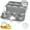 Gray, variant on Ice Cube Trays (Set of 2), Sphere Ice Ball Maker with Lid & Large Square Ice Cube Maker for Whiskey, Cocktails and Homemade, Keep Drinks Chilled