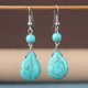 thumbnail image 4 of Pendientes Colgantes Turquesas Sunnimix Nupcial Azul, 4 of 8