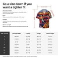 thumbnail image 5 of Lsque Scooby-Doo print Men's Cuban Collar Short Sleeve Shirt Summer Beachwear Casual Button Down Fashionable Vacation Leisure Shirt-Large, 5 of 7