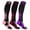 Purple/Pink/Red, variant on XTF High-Intensity Run+ Sports Knee-High Compression Socks (3-Pairs or 6-Pairs)