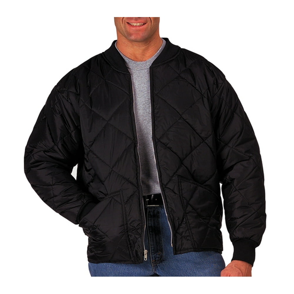 Rothco Diamond Quilted Flight Jacket, Black, Large