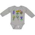 thumbnail image 3 of Inktastic Group of Beautiful Wildflowers Boys or Girls Long Sleeve Baby Bodysuit, 3 of 5